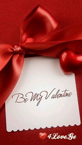 Be my valentine