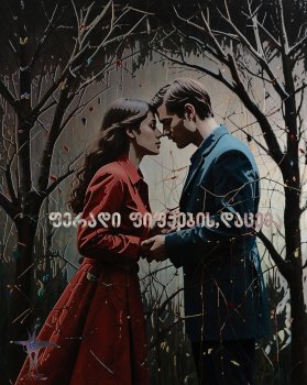 ფერადი ფიფქების დაცემა